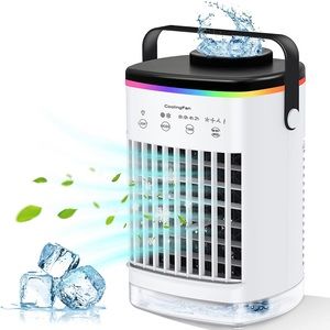Portable Air Conditioners, LEAEYFE Cooling fan Mini Air Conditioner Portable, 4